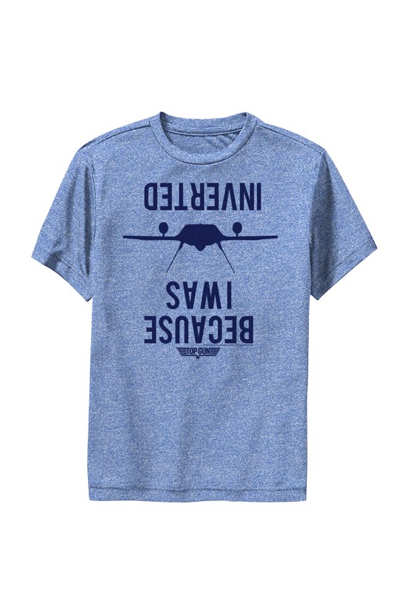 Boy's Top Gun Because I Was Inverted Performance Graphic T-Shirt