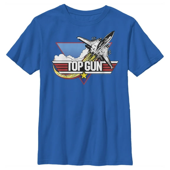 Boy's Top Gun Fighter Jet Logo Graphic T-Shirt