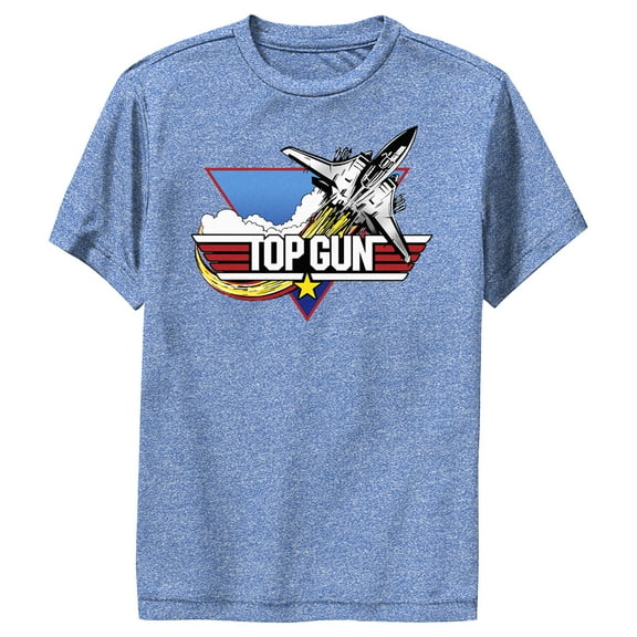 Boy's Top Gun Fighter Jet Logo Performance Graphic T-Shirt