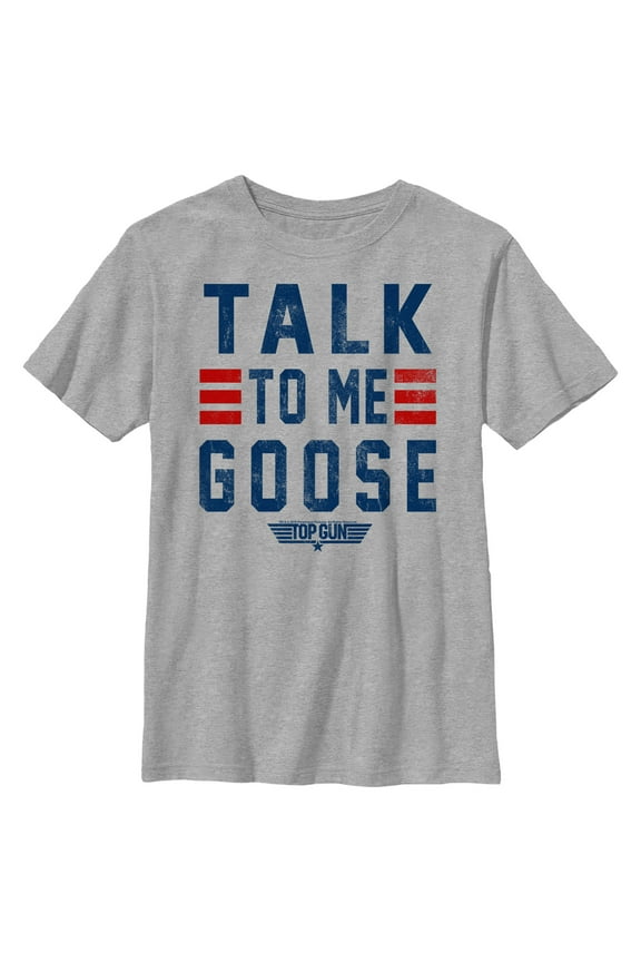 Boy's Top Gun Talk to Me Goose Quote Graphic T-Shirt