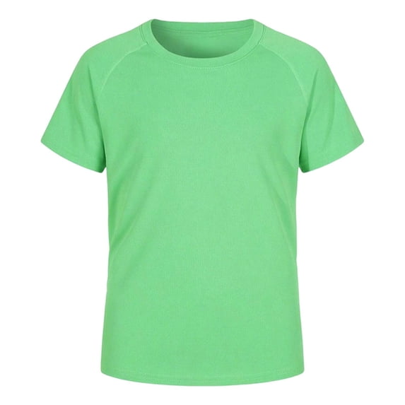 Ticikt Boy's Tops Boys Rash Guard Swim Shirt Short Sleeve Swimwear Toddler Kids Youth Rashguard Water Shirt Shirt Comfort Colors Tshirt(Color:Green,Size:9-10 Years)