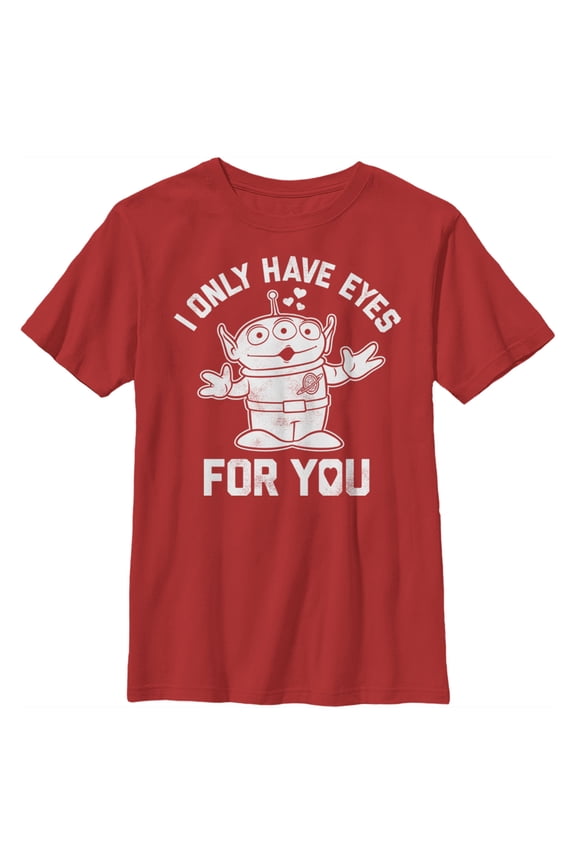 Boys Toy Story Alien I Only Have Eyes for You T-Shirt Large Red