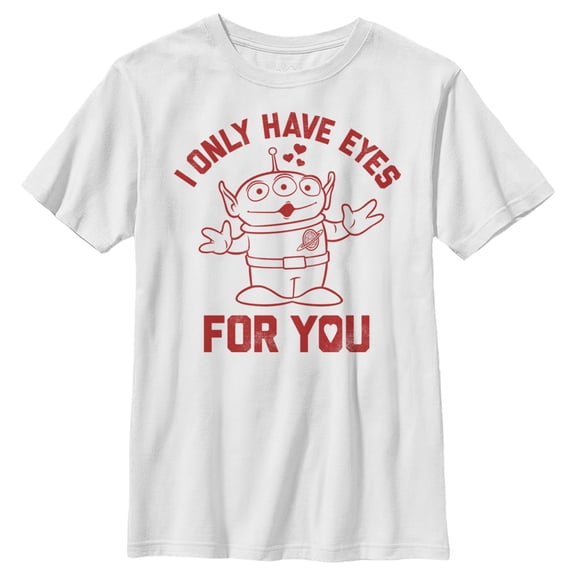 Boy's Toy Story Alien I Only Have Eyes for You Graphic Tee White X Small
