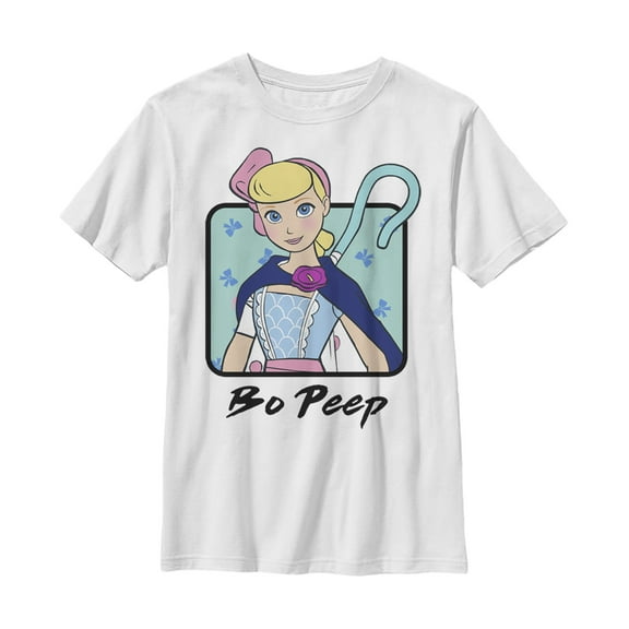 Boy's Toy Story Bo Peep Frame  Graphic Tee White Small