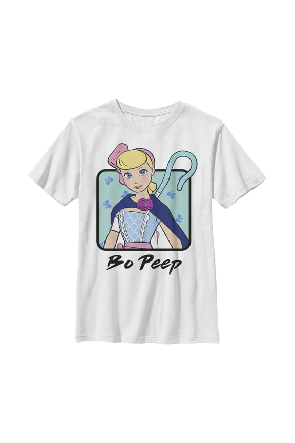 Boy's Toy Story Bo Peep Frame  Graphic Tee White X Small