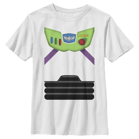 Boy's Toy Story Buzz Lightyear Costume Tee Graphic Tee White Large