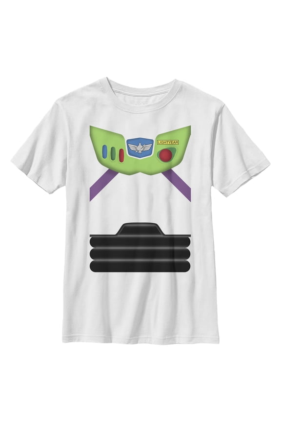 Boy's Toy Story Buzz Lightyear Costume Tee Graphic Tee White Medium