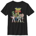 thumbnail image 1 of Boy's Toy Story Character Logo Party Graphic Tee Black Medium, 1 of 4