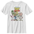 thumbnail image 1 of Boy's Toy Story Character Logo Party Graphic Tee White Medium, 1 of 4