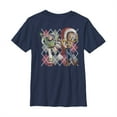 thumbnail image 1 of Boy's Toy Story Christmas BFF Argyle Print  Graphic Tee Navy Blue Large, 1 of 3