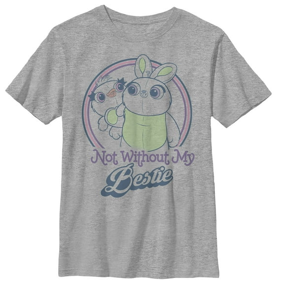 Boy's Toy Story Ducky & Bunny Besties  Graphic Tee Athletic Heather Small