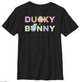 thumbnail image 1 of Boy's Toy Story Ducky & Bunny Rainbow Text  Graphic Tee Black Small, 1 of 4