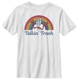 thumbnail image 1 of Boy's Toy Story Forky Talkin' Trash Rainbow  Graphic Tee White Medium, 1 of 4