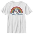 thumbnail image 1 of Boy's Toy Story Forky Talkin' Trash Rainbow  Graphic Tee White Small, 1 of 4