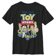 Boy's Toy Story Gang is All Here Graphic Tee Black X Large