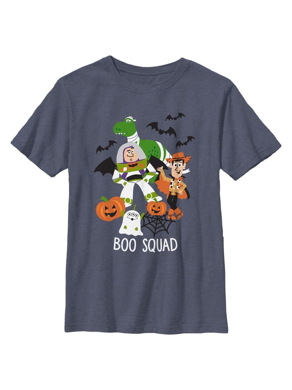 Boy's Toy Story Halloween Boo Squad Graphic Tee Navy Blue Heather X Large
