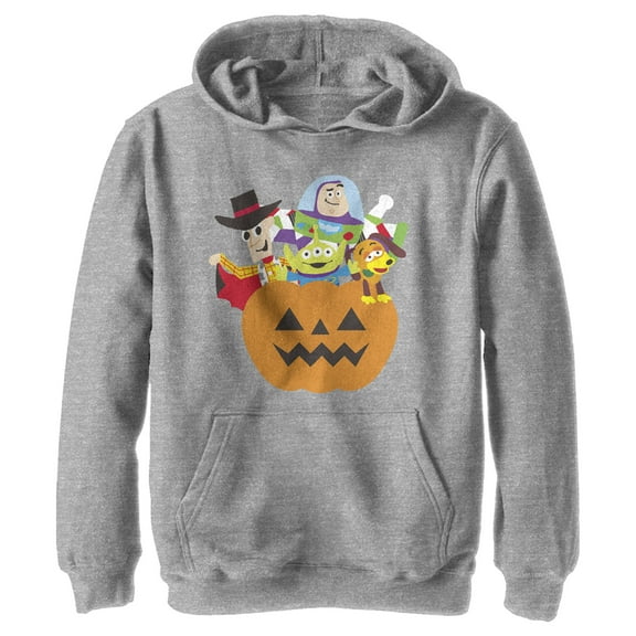 Boy's Toy Story Halloween Toy Treats Pull Over Hoodie Athletic Heather X Large