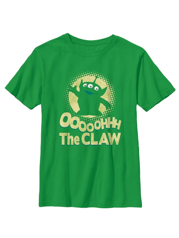 Boy's Toy Story Three-Eyed Alien Friend Graphic Tee Kelly Green Large