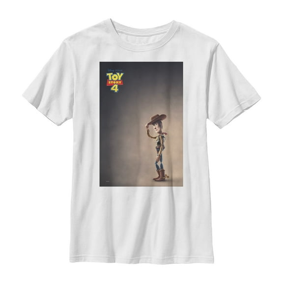 Boy's Toy Story Woody Movie Poster  Graphic Tee White Large