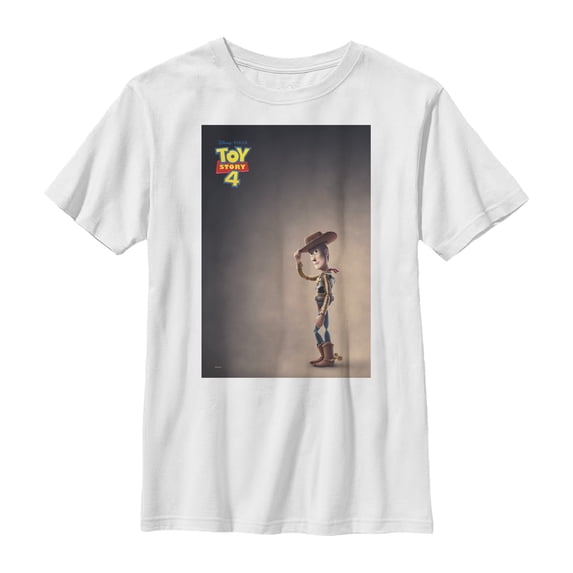Boy's Toy Story Woody Movie Poster Graphic Tee White Large