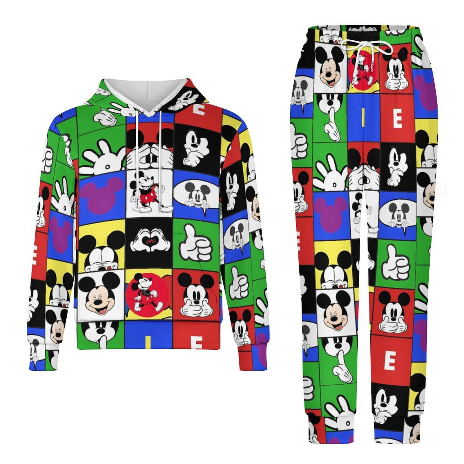 Boy's Tracksuit Mic-key Mouse Pullover Hoodie Kids Jogging Sportwear ...