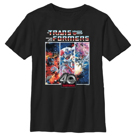 Boy's Transformers 40 Years Skids Panels Graphic T-Shirt