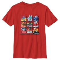Boy's Transformers Autobots 9 Square Layout  Graphic T-Shirt