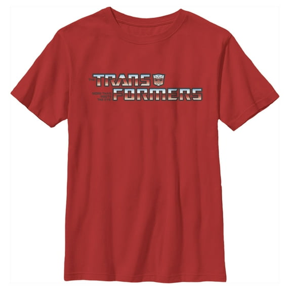 Boy's Transformers Autobots Logo Graphic Tee Red Small