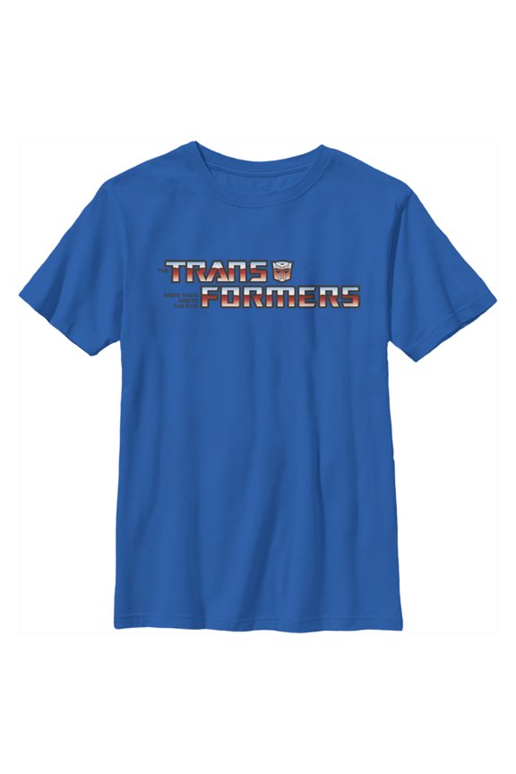 Boy's Transformers Autobots Logo Graphic Tee Royal Blue Large