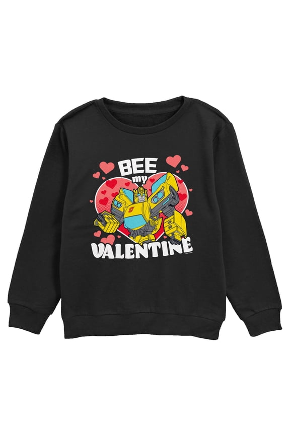 Boy's Transformers Bumblebee Bee My Valentine  Sweatshirt