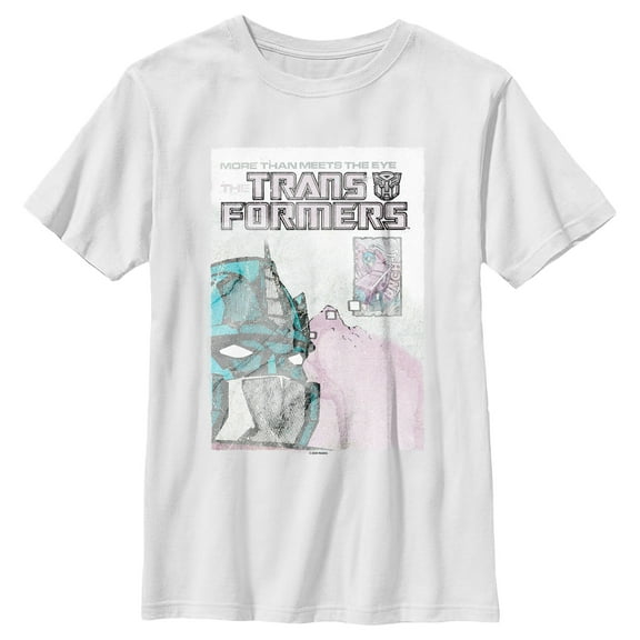 Boy's Transformers Distressed Optimus Prime Poster  Graphic T-Shirt