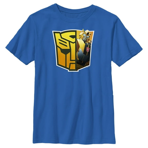 Boy's Transformers: EarthSpark Bumblebee Autobots Logo Graphic Tee Royal Blue X Large