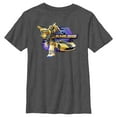 thumbnail image 1 of Boy's Transformers: EarthSpark Bumblebee Badge  Graphic Tee Charcoal Heather Small, 1 of 5