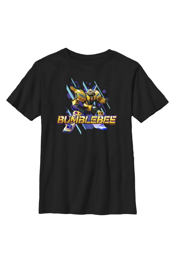 Boy's Transformers: EarthSpark Bumblebee Portrait Graphic Tee Black X Small