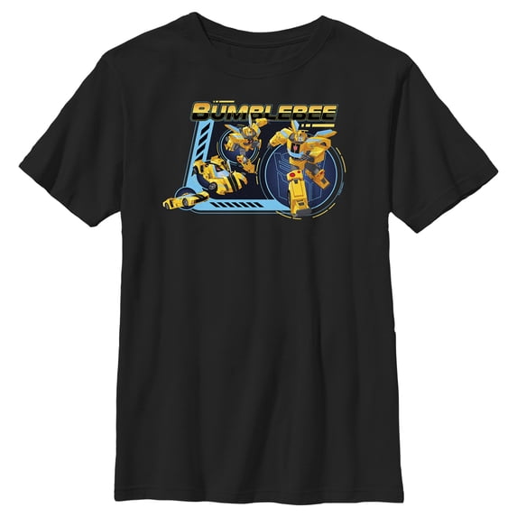 Boy's Transformers: EarthSpark Transforming Bumblebee Graphic Tee Black X Large