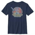 thumbnail image 1 of Boy's Transformers Optimus Prime Retro Circle  Graphic Tee Navy Blue X Small, 1 of 4
