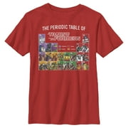 Boys Transformers Periodic Table of Transformers Graphic Tee Red Medium