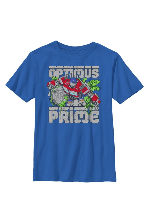 Boy's Transformers: Rise of the Beasts Optimus Prime Graphic Tee Royal Blue X Large