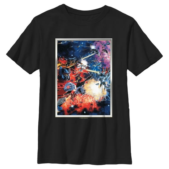 Boy's Transformers Space Battle Poster Graphic T-Shirt