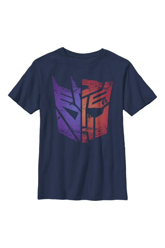 Boy's Transformers Split Logo  Graphic T-Shirt