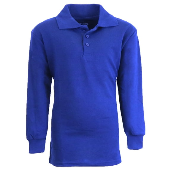 Boy's Uniform Long Sleeve Polo Shirts