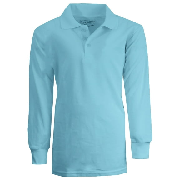 Boy's Uniform Long Sleeve Polo Shirts