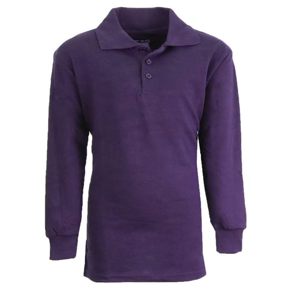 Boy's Uniform Long Sleeve Polo Shirts