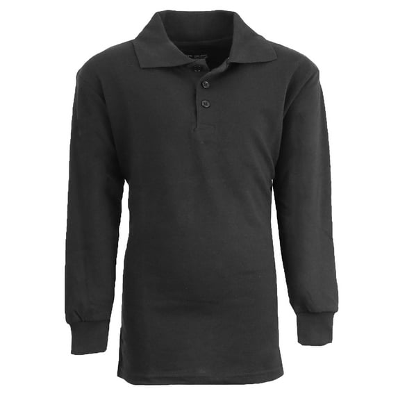 Boy's Uniform Long Sleeve Polo Shirts