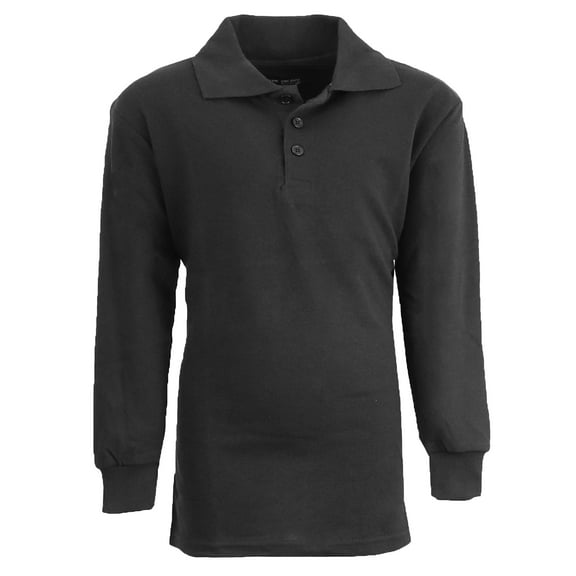 Boy's Uniform Long Sleeve Polo Shirts