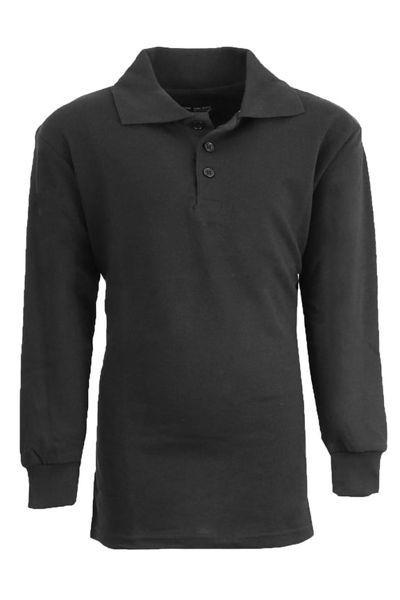 Boy's Uniform Long Sleeve Polo Shirts