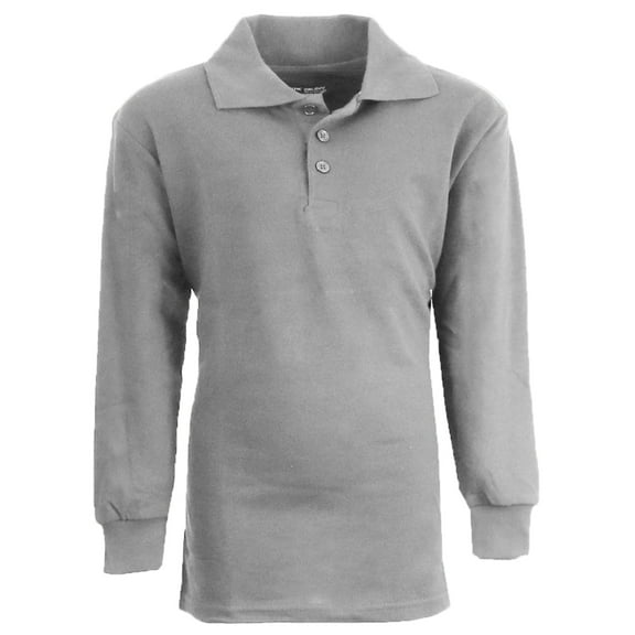 Boy's Uniform Long Sleeve Polo Shirts
