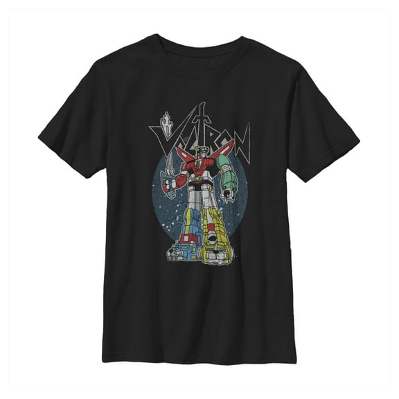 Boy's Voltron: Defender of the Universe Constellation Oval Frame Graphic Tee Black Small