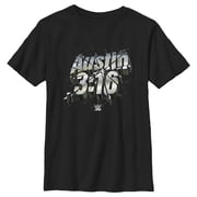 Boy's WWE Austin 3:16 Graphic Tee Black Small