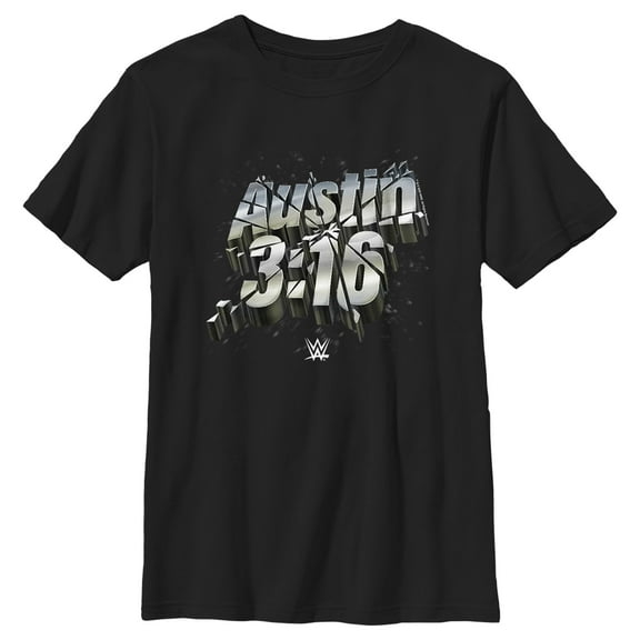 Boy's WWE Austin 3:16 Graphic Tee Black X Small